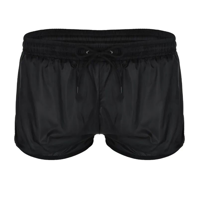 Men's Semi-Transparent Drawstring Boxer Shorts / Male Sexy Lightweight Underwear