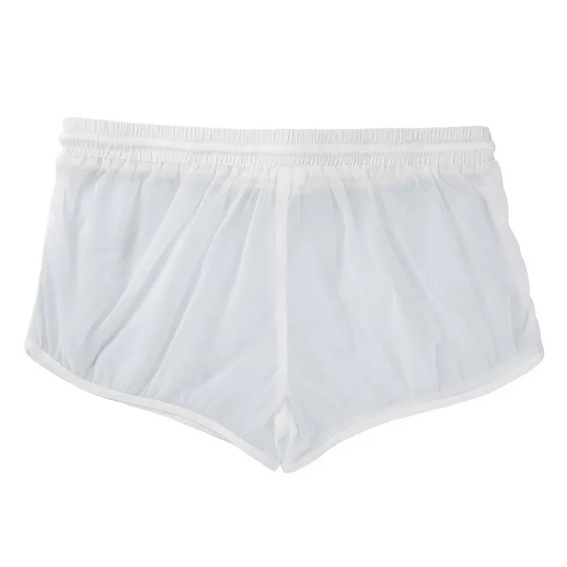 Men's Semi-Transparent Drawstring Boxer Shorts / Male Sexy Lightweight Underwear