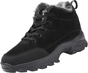Men's Work Boots Wide Width Hiking Sneakers Warm Ankle Safety Shoes for Women Steel Toe Waterproof Outdoor Shoes Leather Comfortable Hike Grounded Footwear