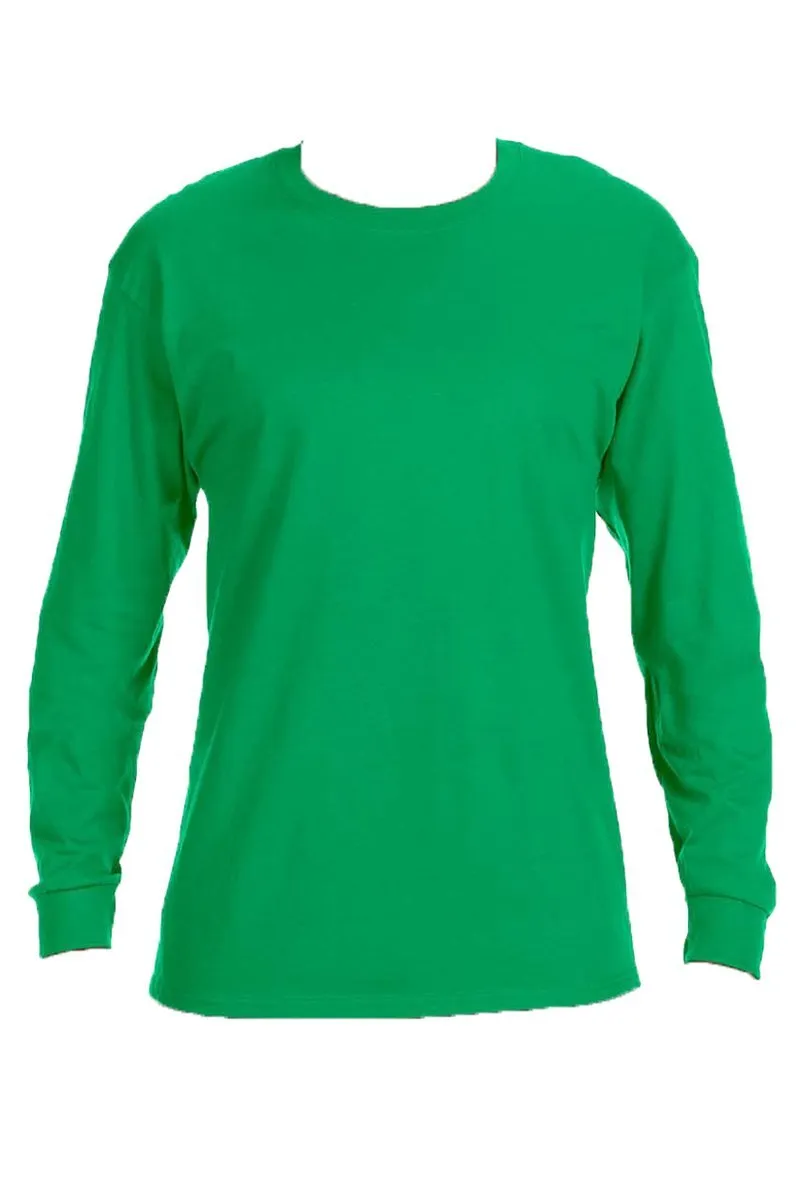 Merry   Bright Puff Vinyl Unisex Dri-Power Long-Sleeve 50/50 Tee