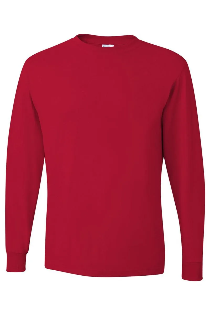 Merry   Bright Puff Vinyl Unisex Dri-Power Long-Sleeve 50/50 Tee