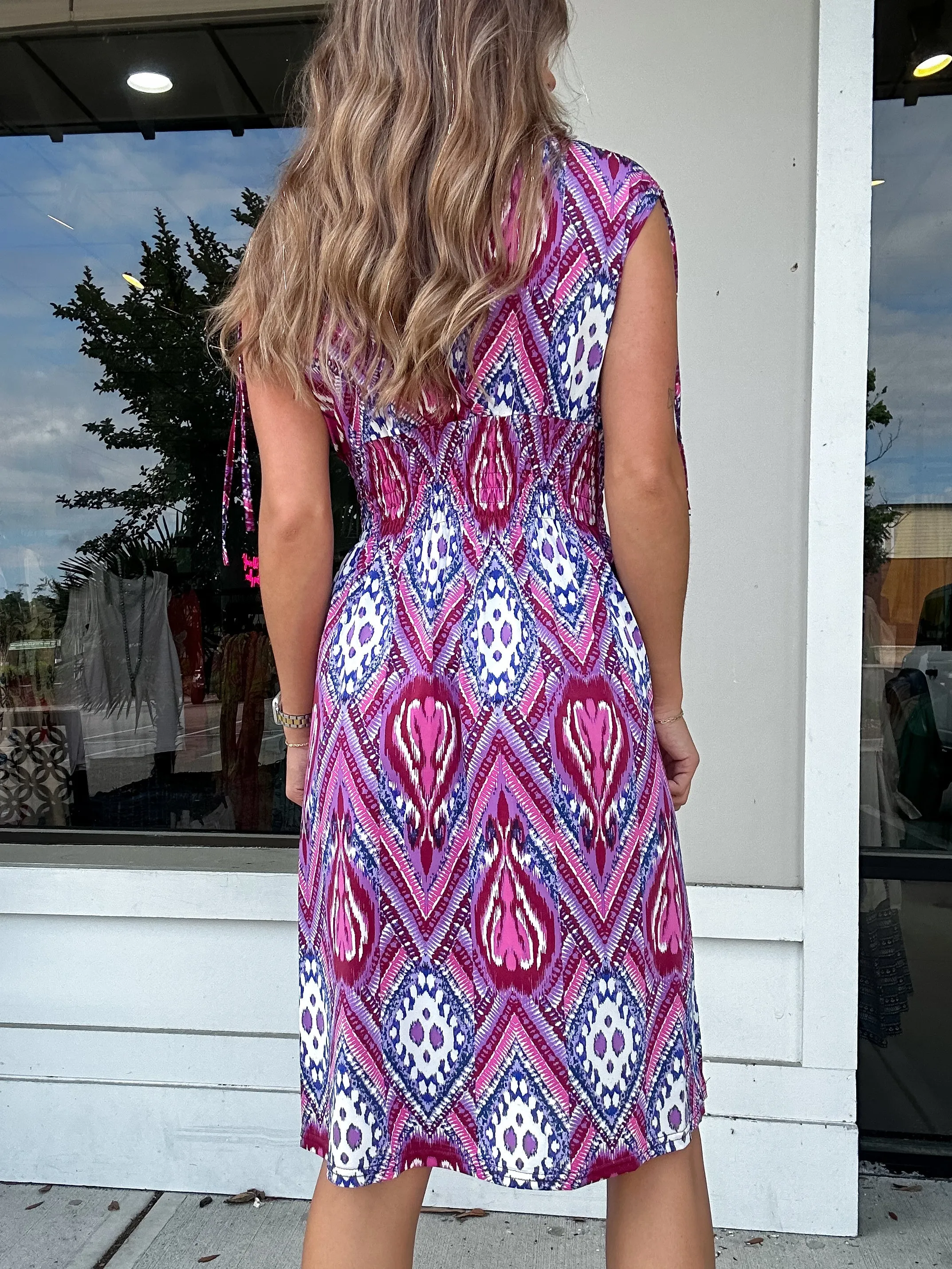 Moira Print Dress