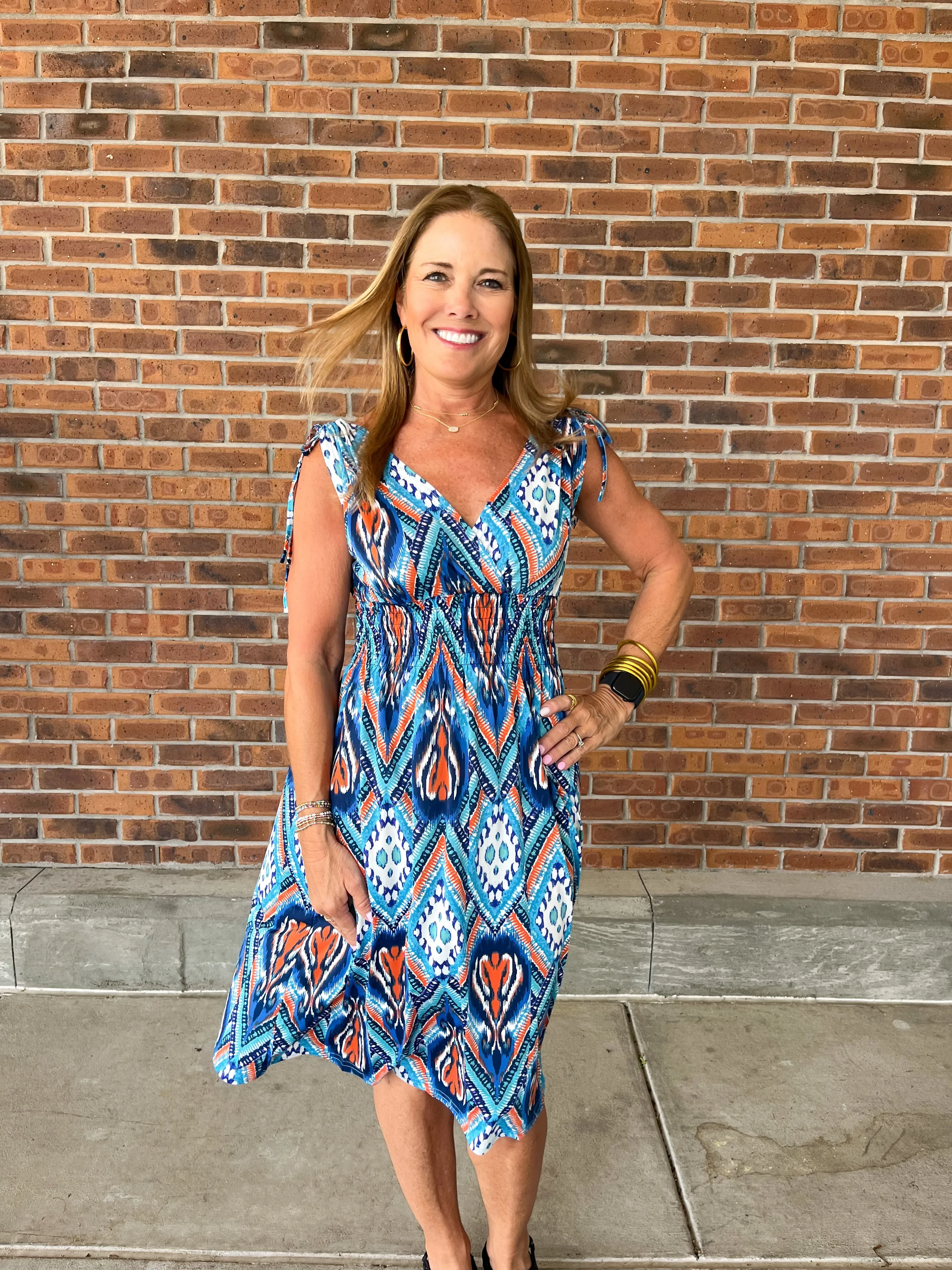 Moira Print Dress