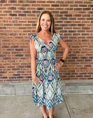 Moira Print Dress