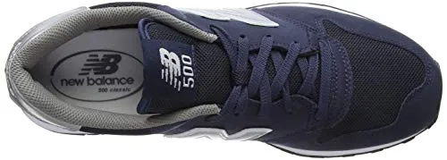 New Balance 500, Scarpe Sportive Uomo, Blu (Navy/Grey Navy), 40.5 EU