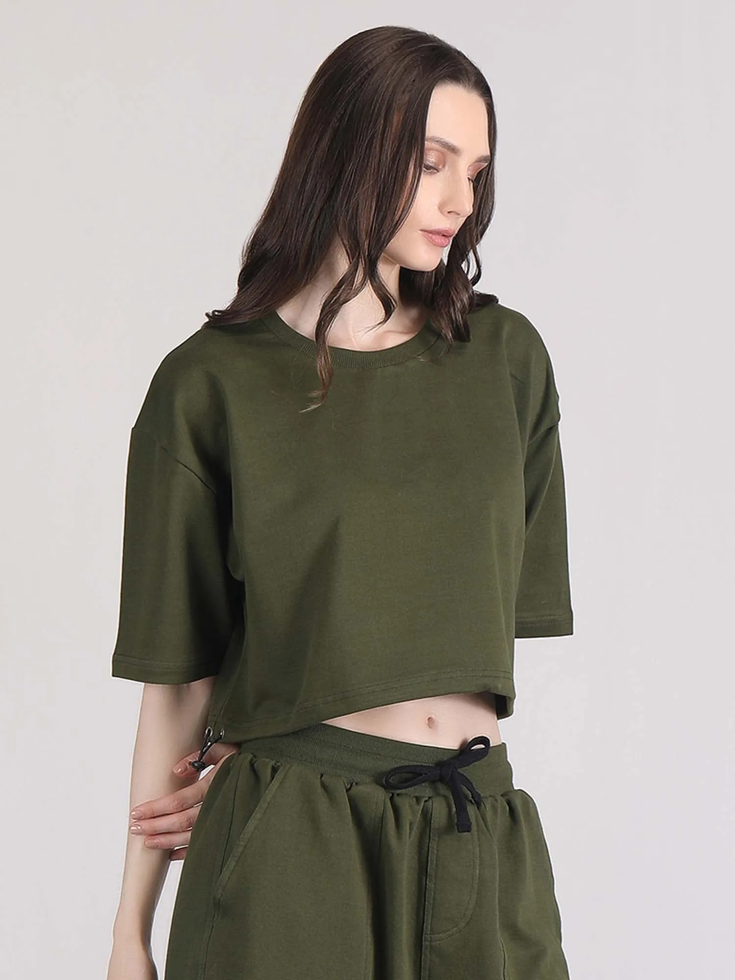 off shoulder crop top - cotton crop top