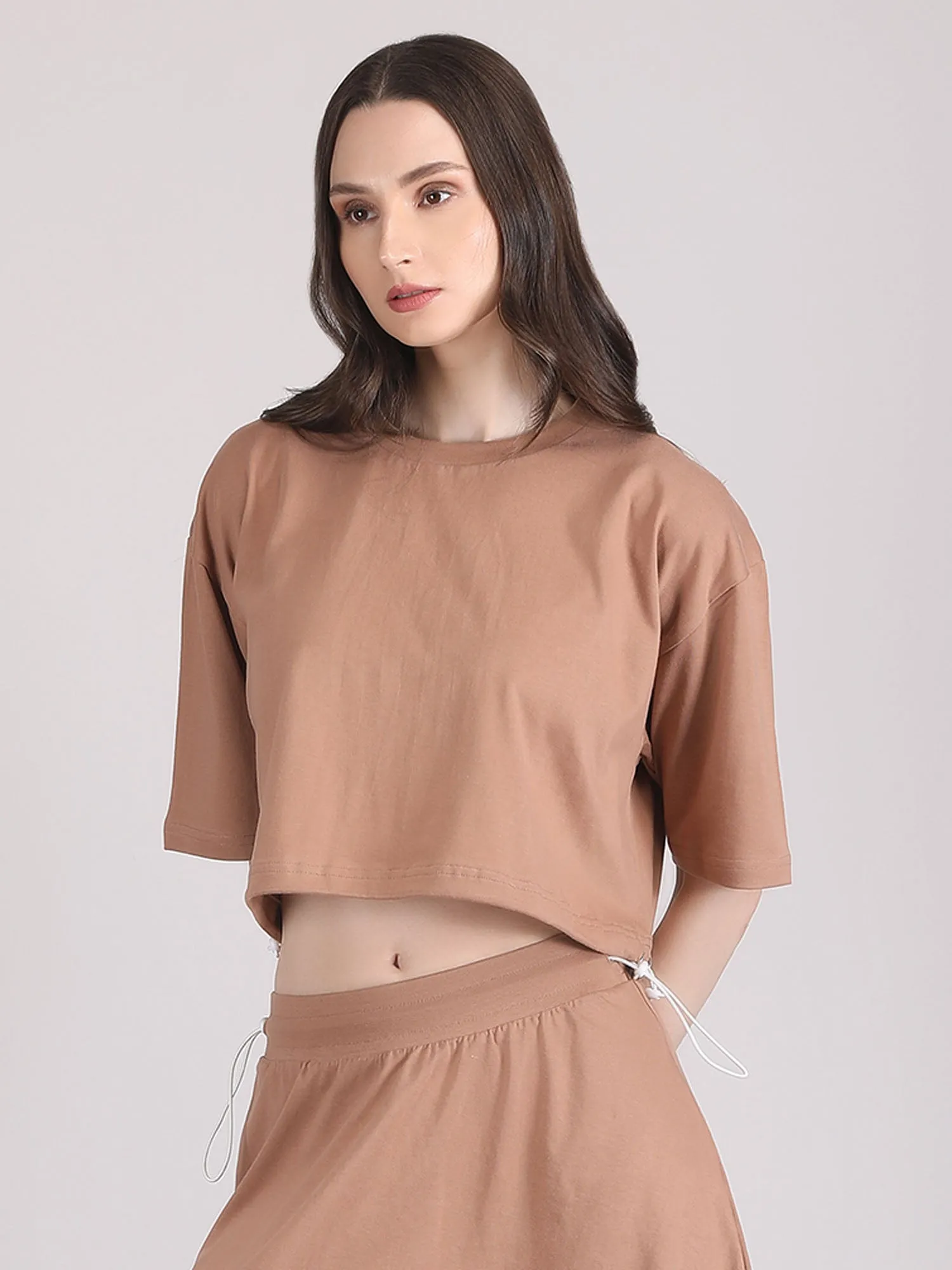off shoulder crop top - cotton crop top