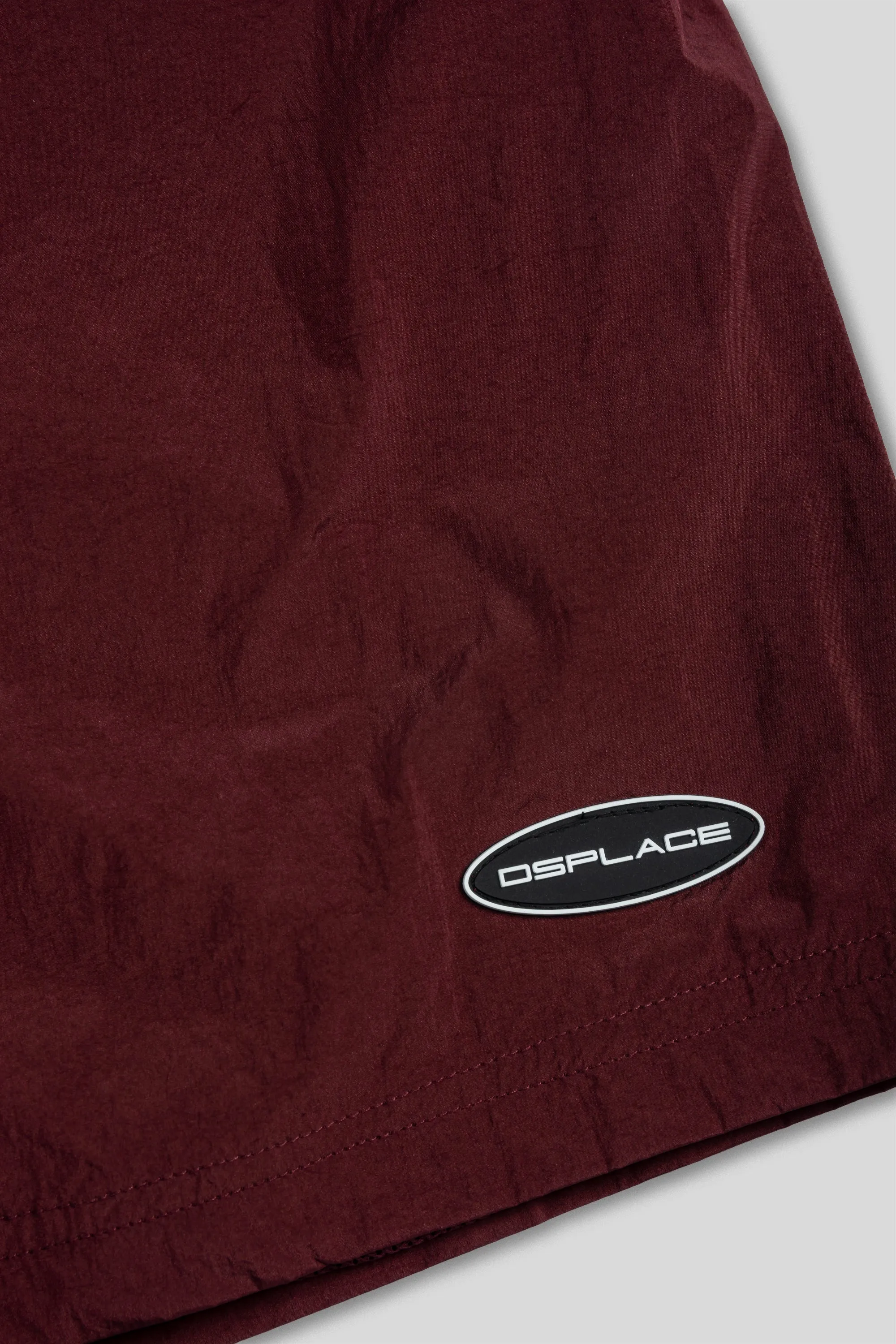Parachute Nylon Shorts - Marsala Red