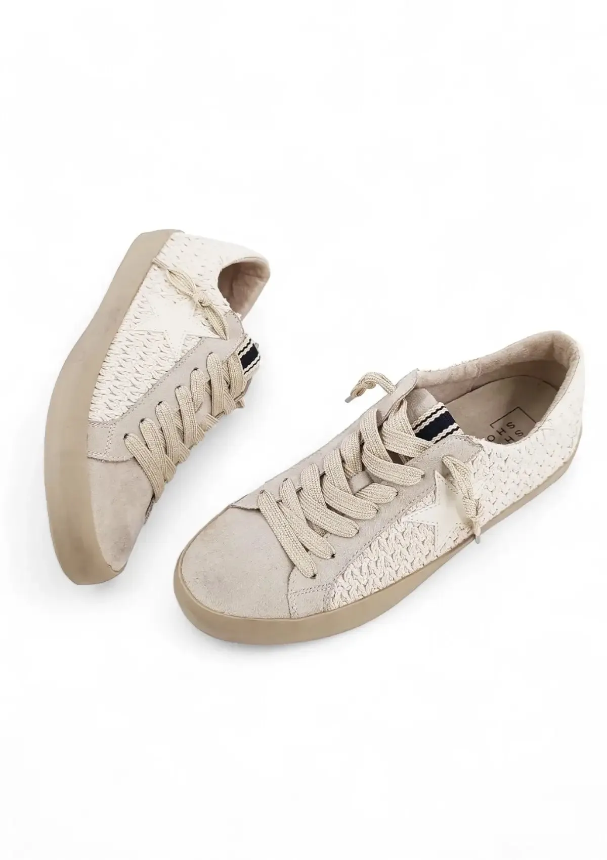 Paula Woven Sneaker - Bone