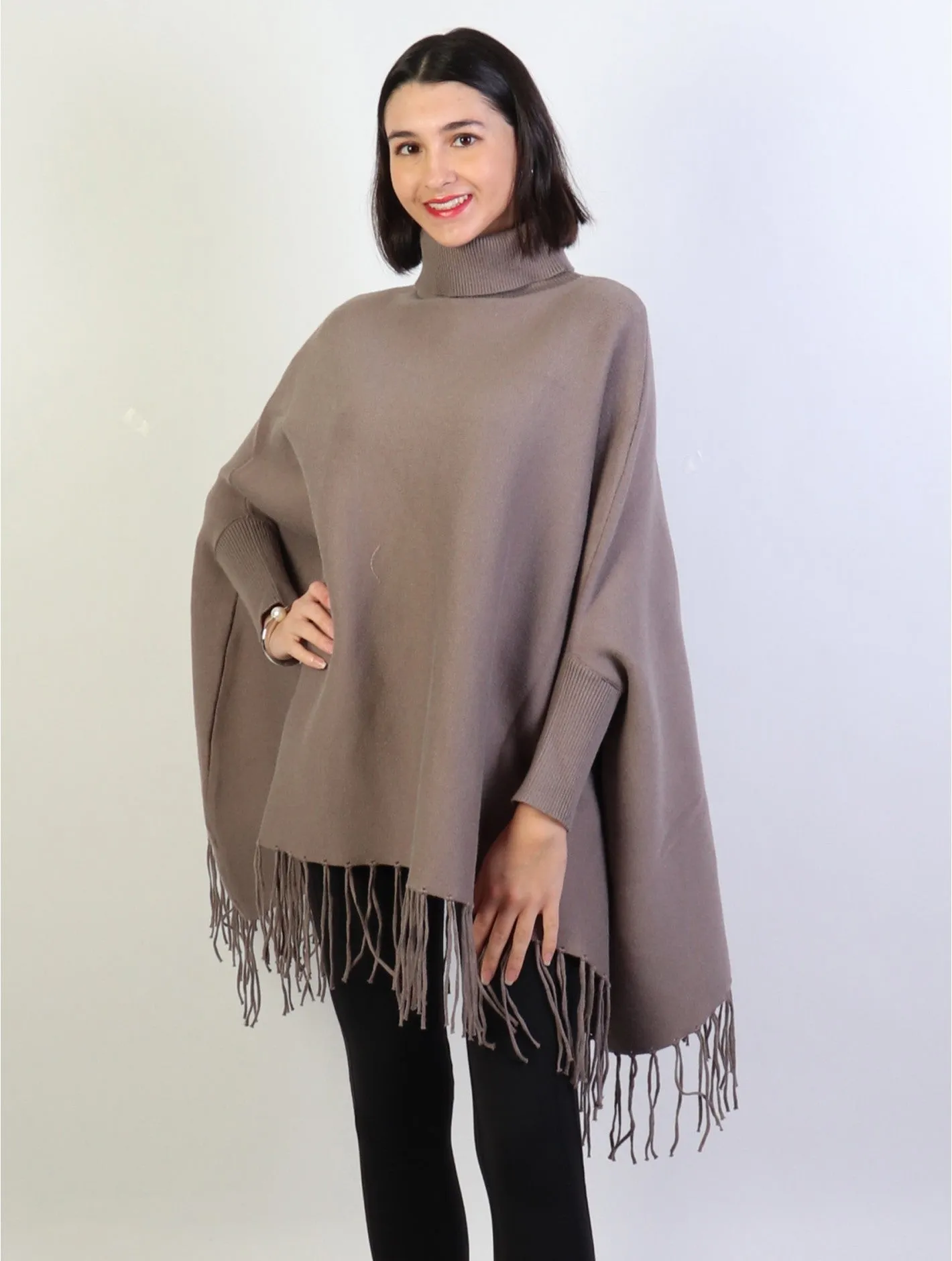 Poncho Fringe with Sleeves SALE