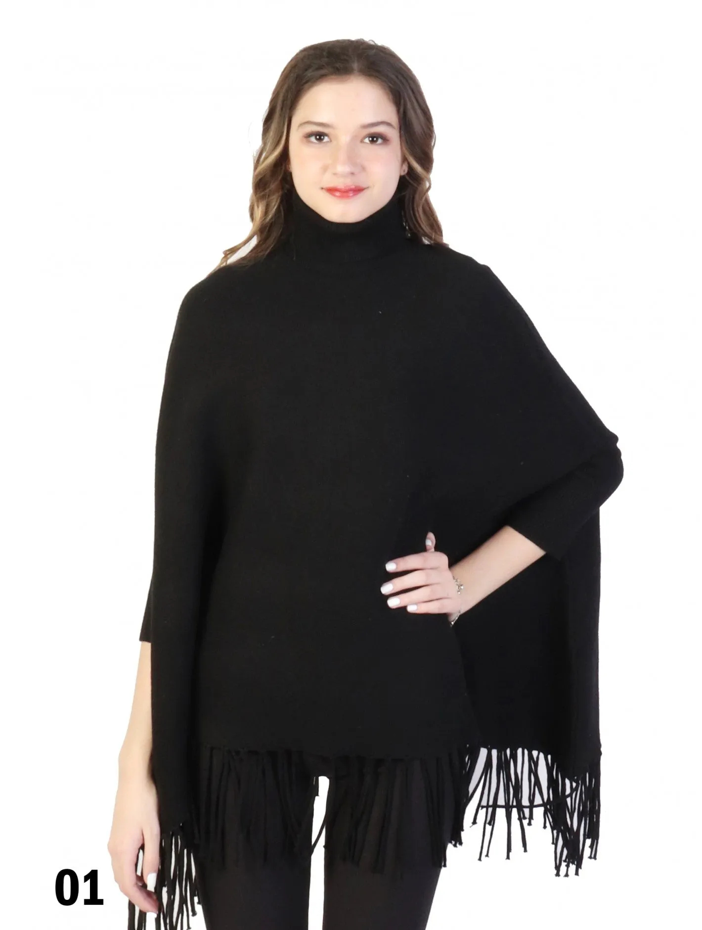 Poncho Fringe with Sleeves SALE