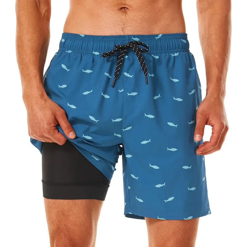 Quick Dry Printed Swim Shorts Lightweight and Stretchable Fit