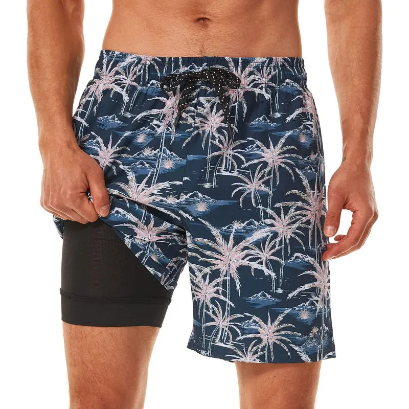 Quick Dry Printed Swim Shorts Lightweight and Stretchable Fit