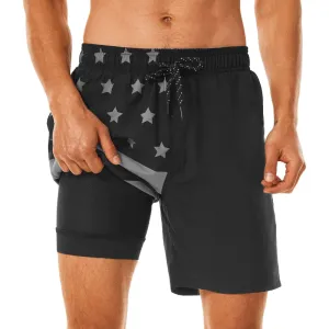 Quick Dry Printed Swim Shorts Lightweight and Stretchable Fit