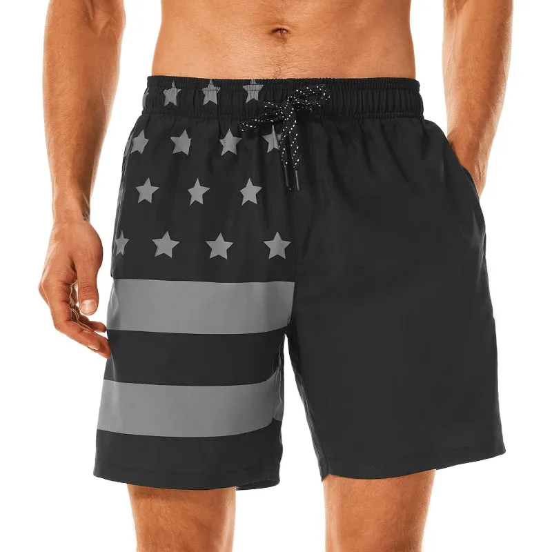 Quick Dry Printed Swim Shorts Lightweight and Stretchable Fit