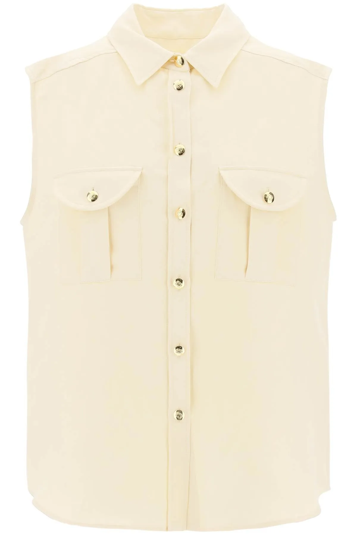 savannah pek‚àö‚â†n sleeveless shirt ESH01 SVB BUTTER