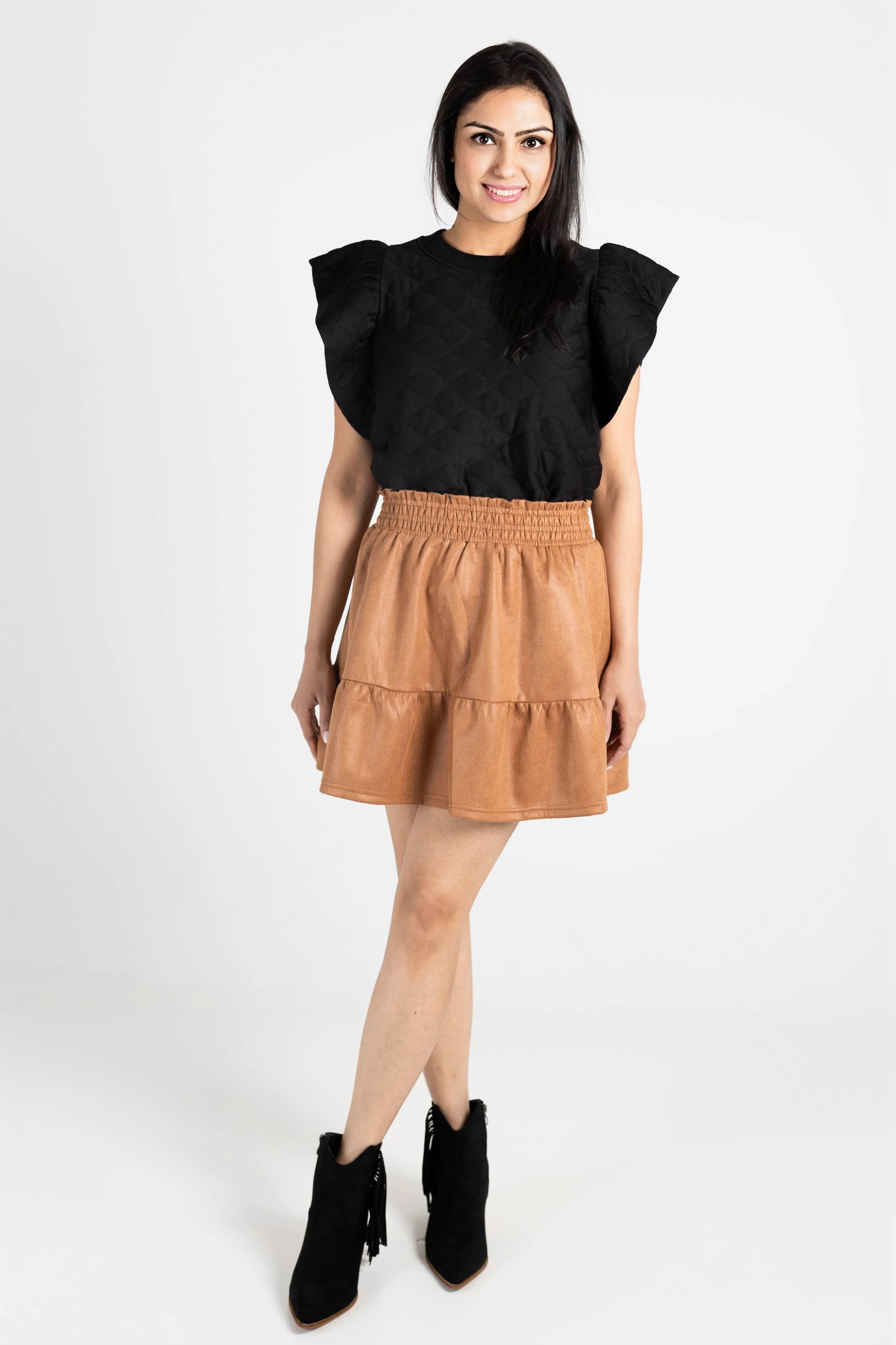 See you Tonight Ruffle Sleeve Top