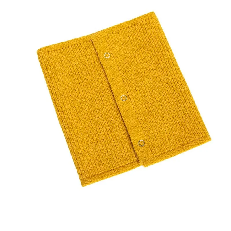 Solid Color Casual Flexible Imitation Cashmere Warm Knitted Scarf