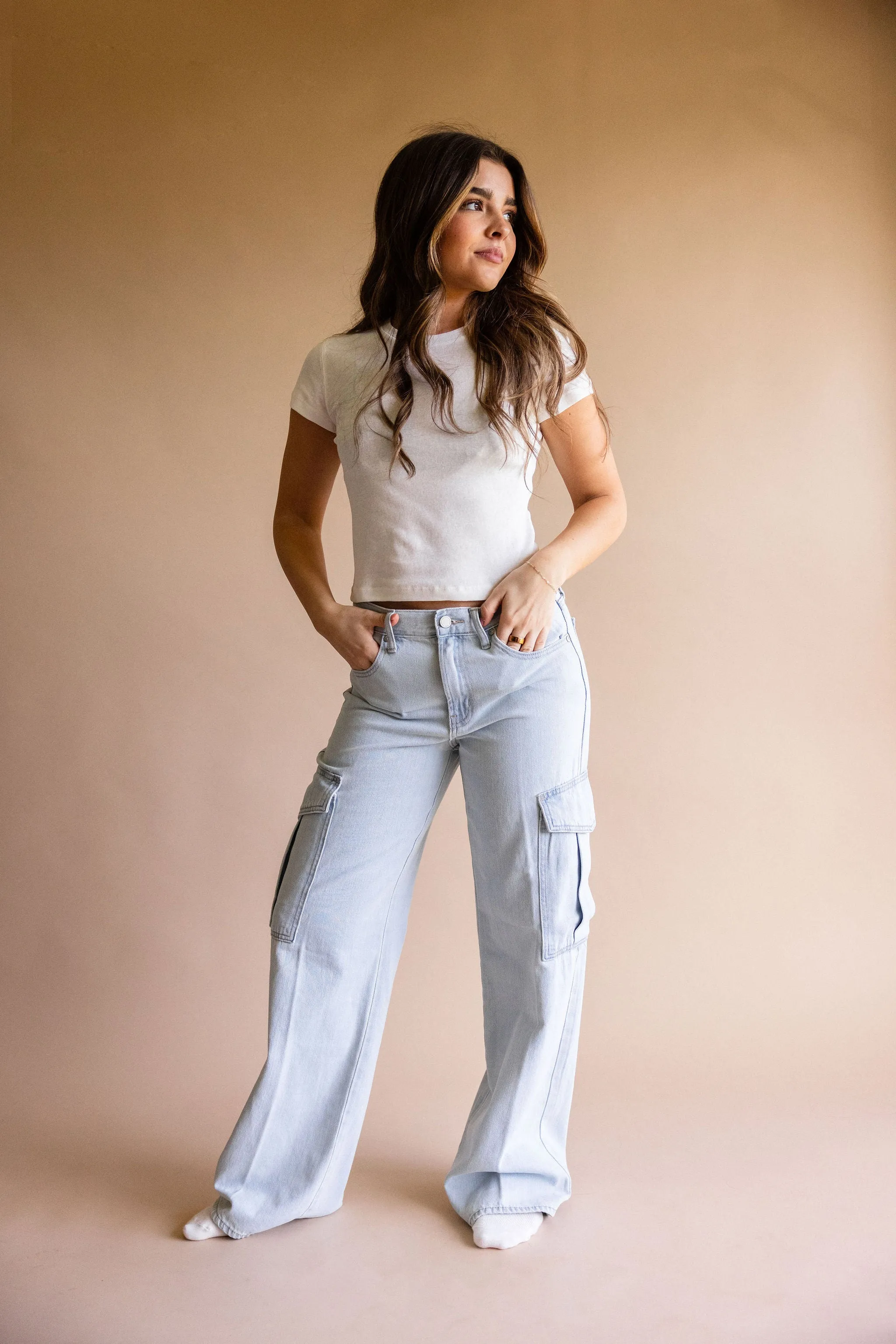 Solid White Baby Tee