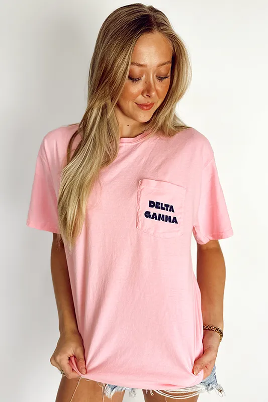 Sorority Pocket Tee -Delta Gamma