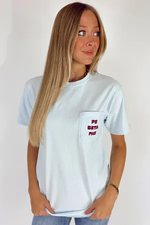 Sorority Pocket Tee -Pi Beta Phi
