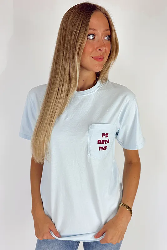 Sorority Pocket Tee -Pi Beta Phi