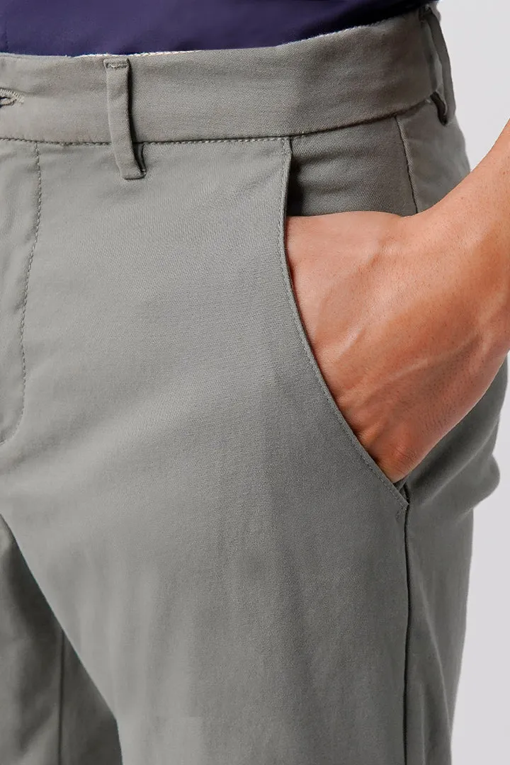 Straight Fit Chinos - Sage Green