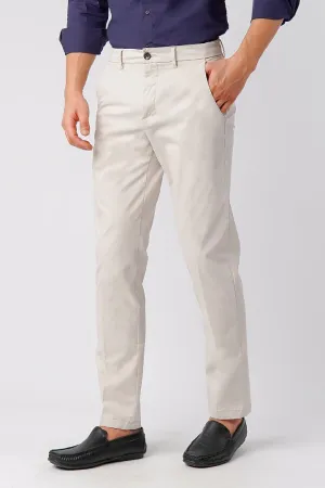 Straight Fit Chinos - Stone White