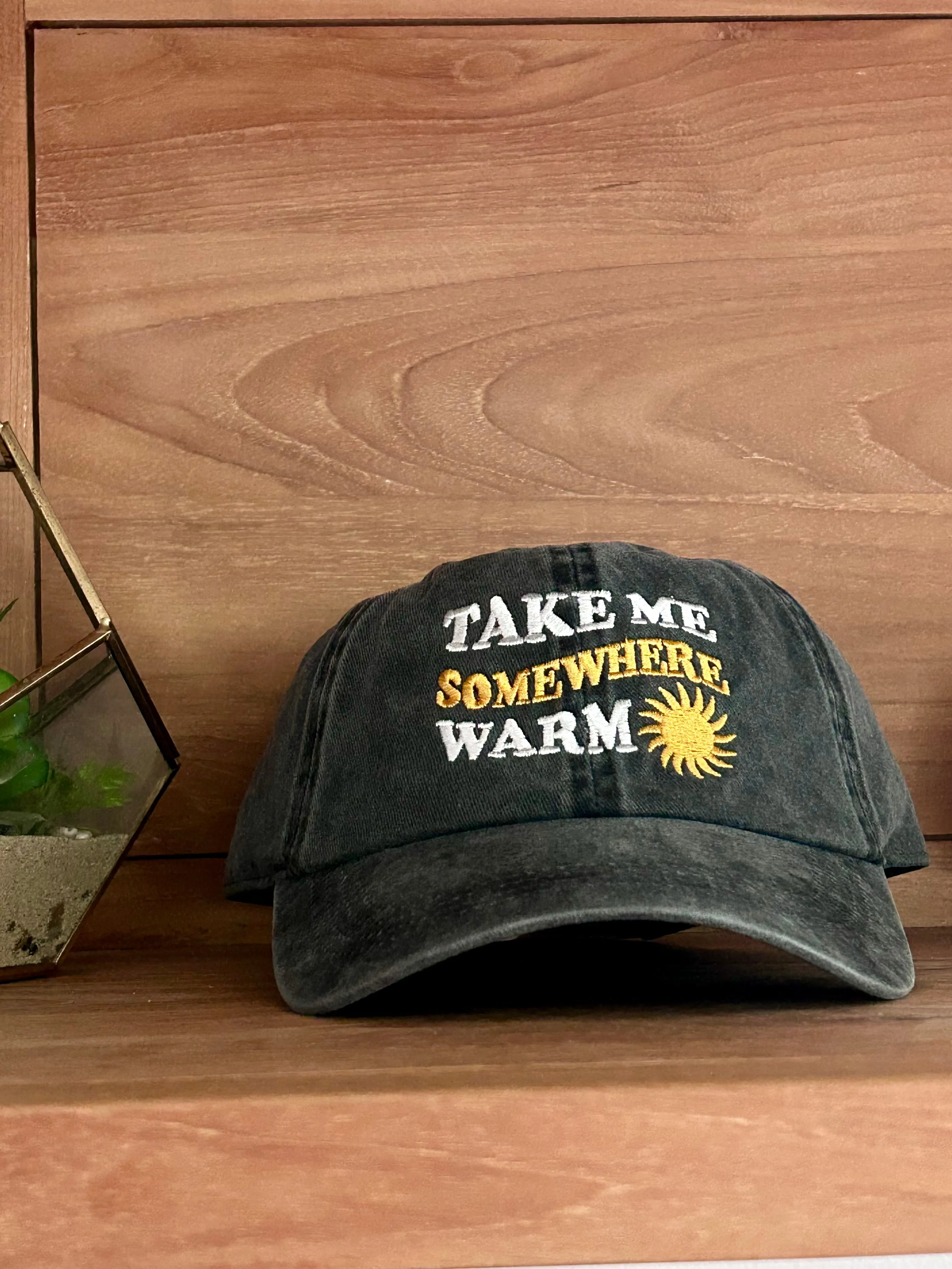 Take Me Somewhere Warm Baseball Hat