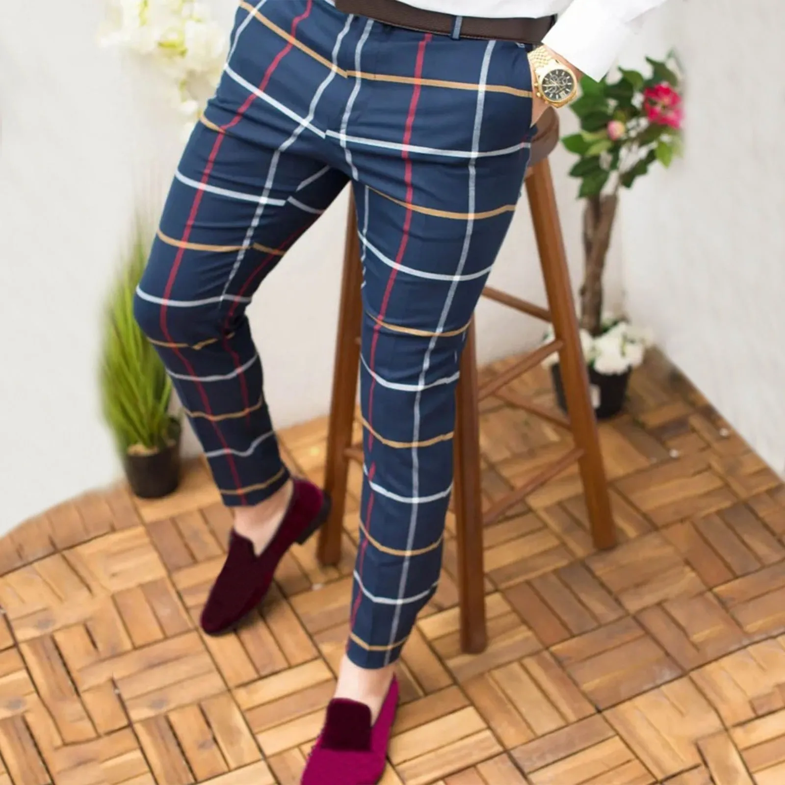 The Opizzi Print Skinny Pencil Pants