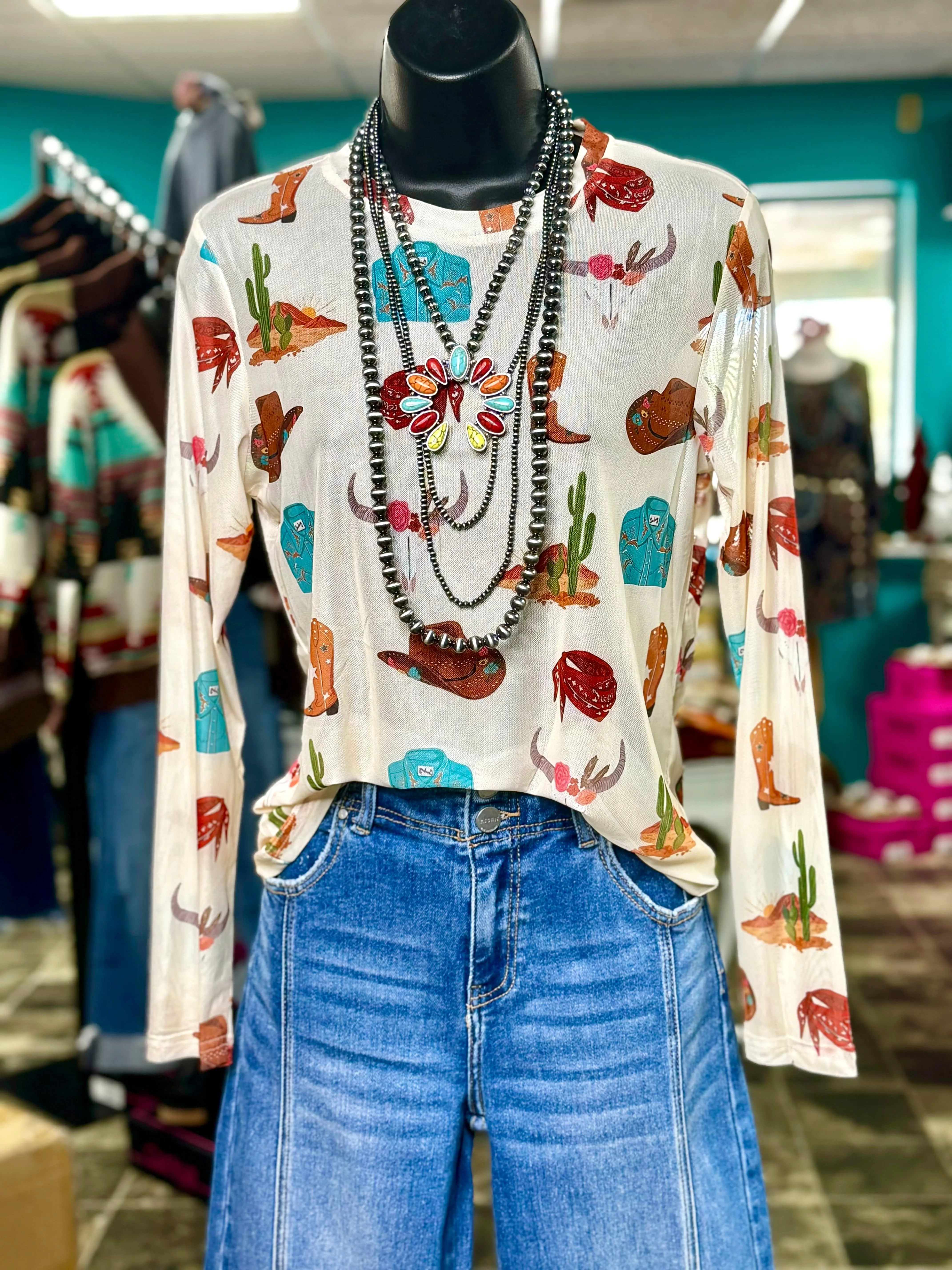 The Ranch Life  Mesh Top