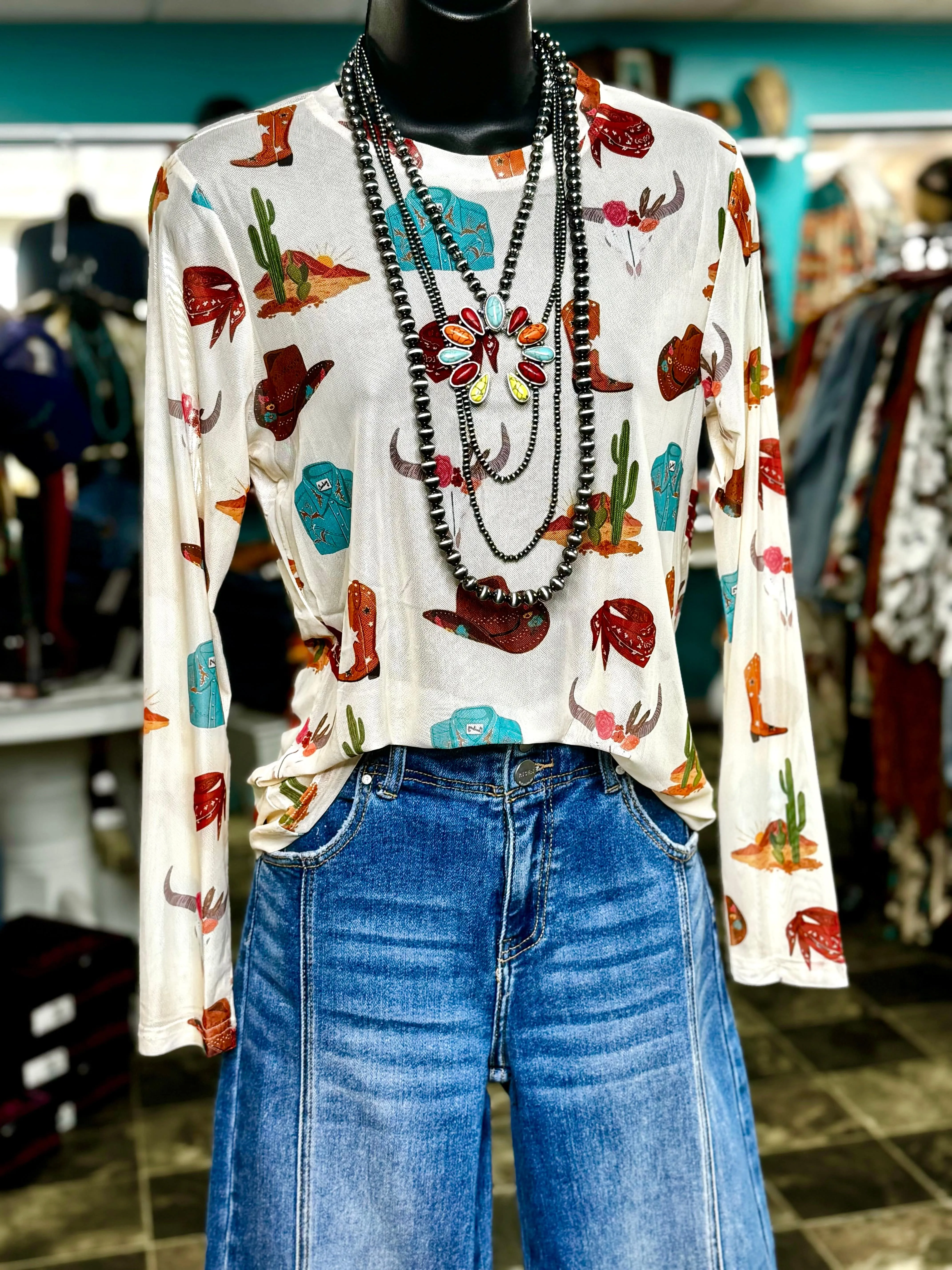 The Ranch Life  Mesh Top