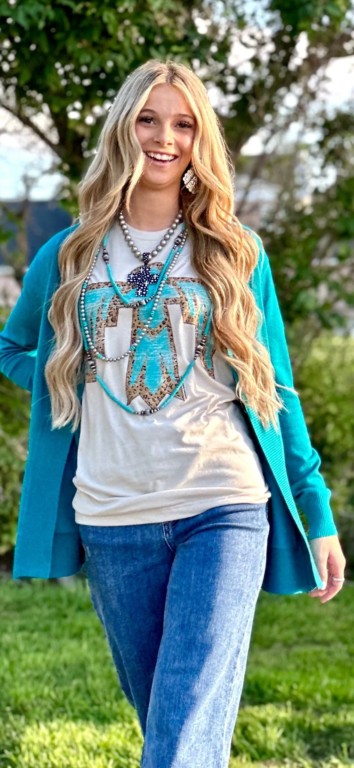The Teal Fall Feels Cardigan