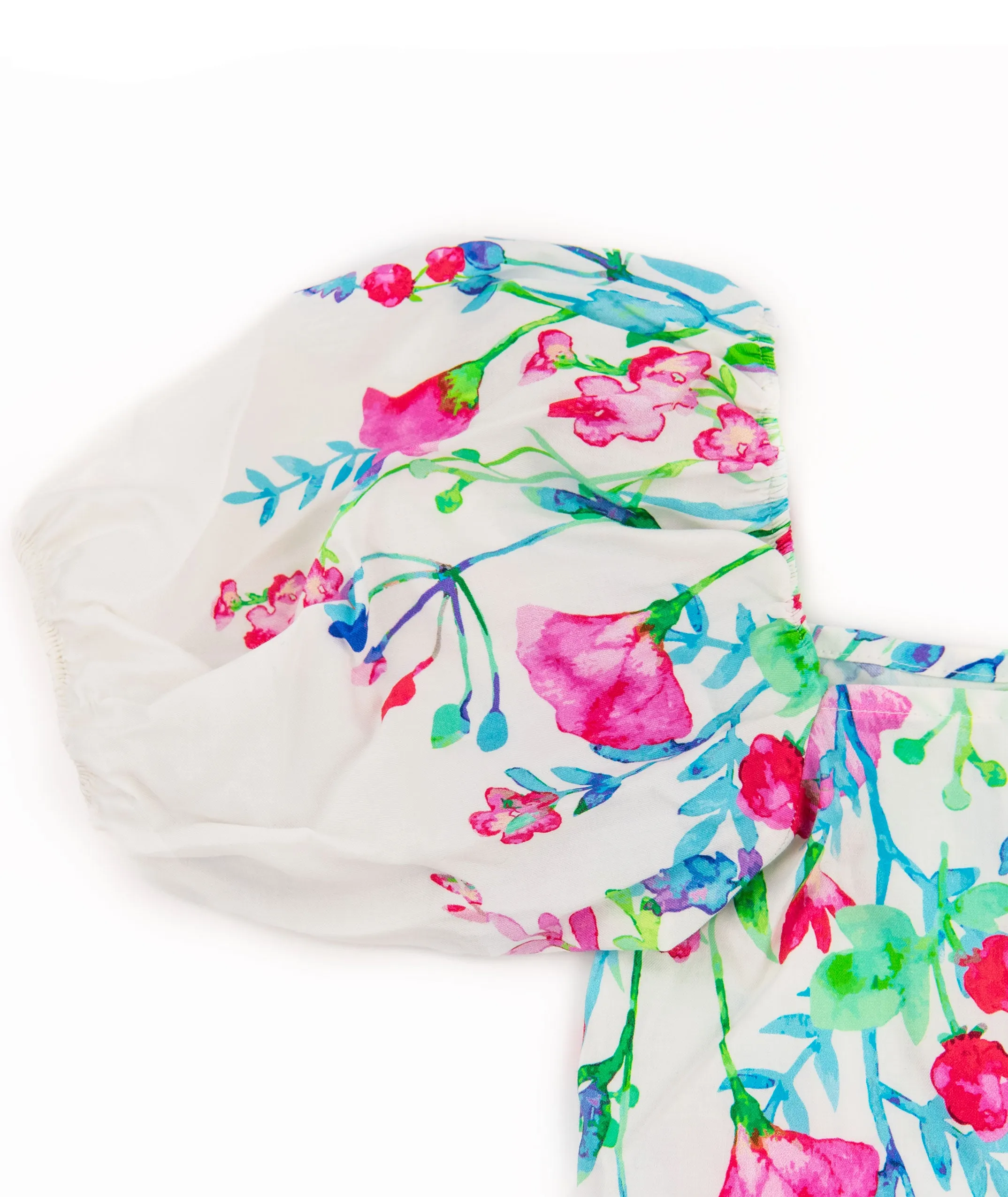 Theme Girls Shai Top White Watercolor Floral