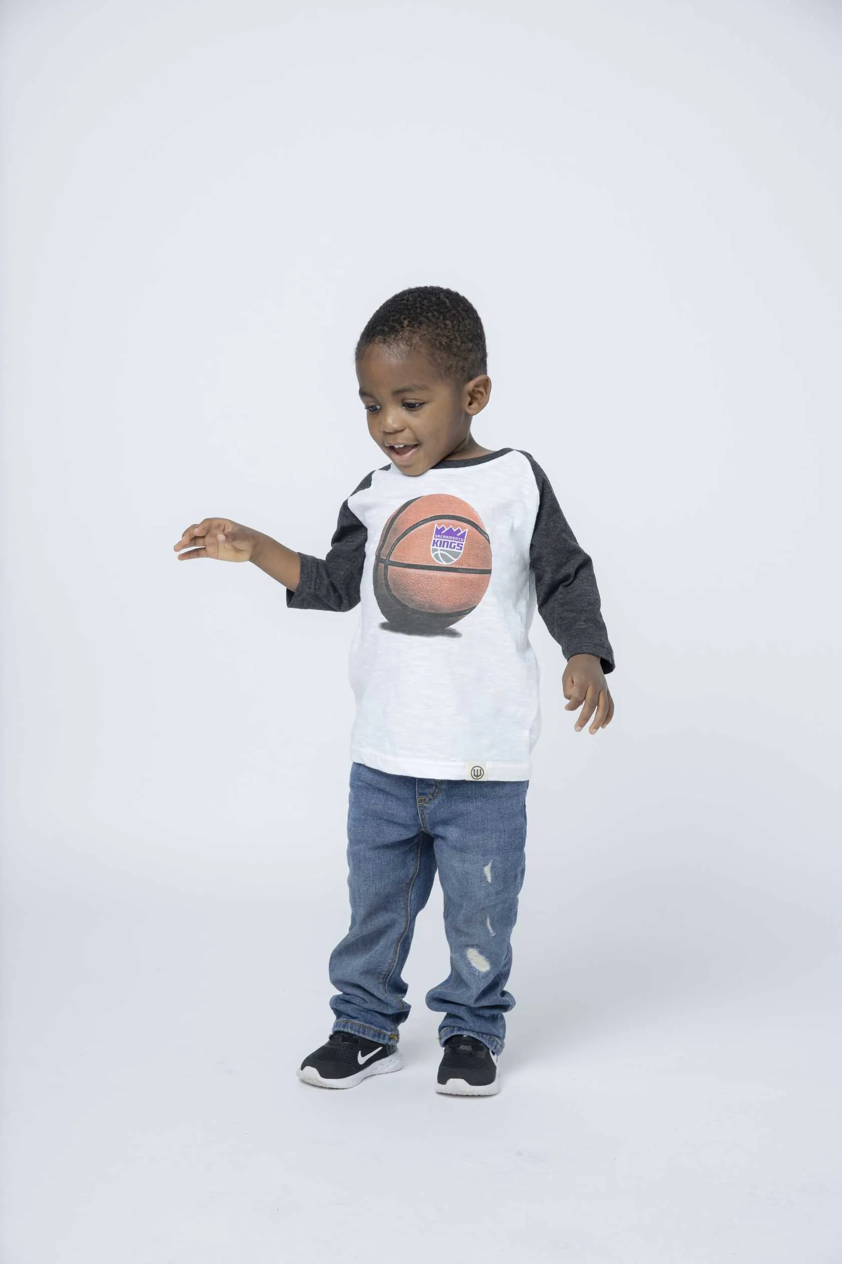 Toddler Basketball Slub Raglan