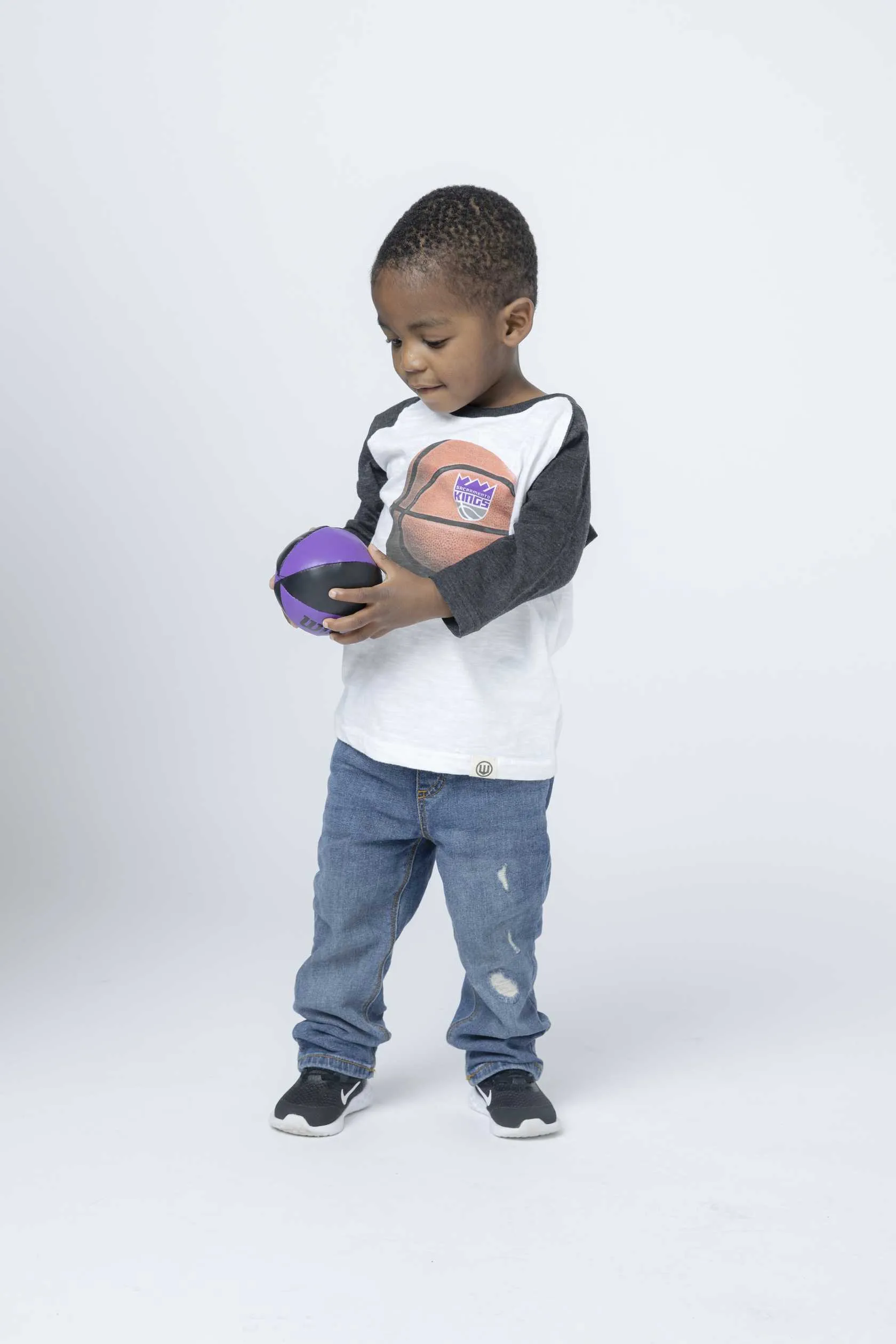 Toddler Basketball Slub Raglan