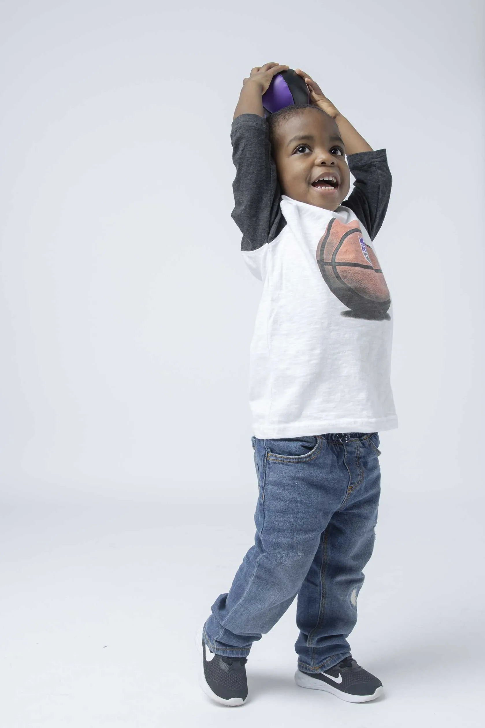 Toddler Basketball Slub Raglan
