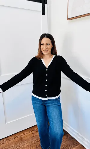 V Neck Button Down Combo