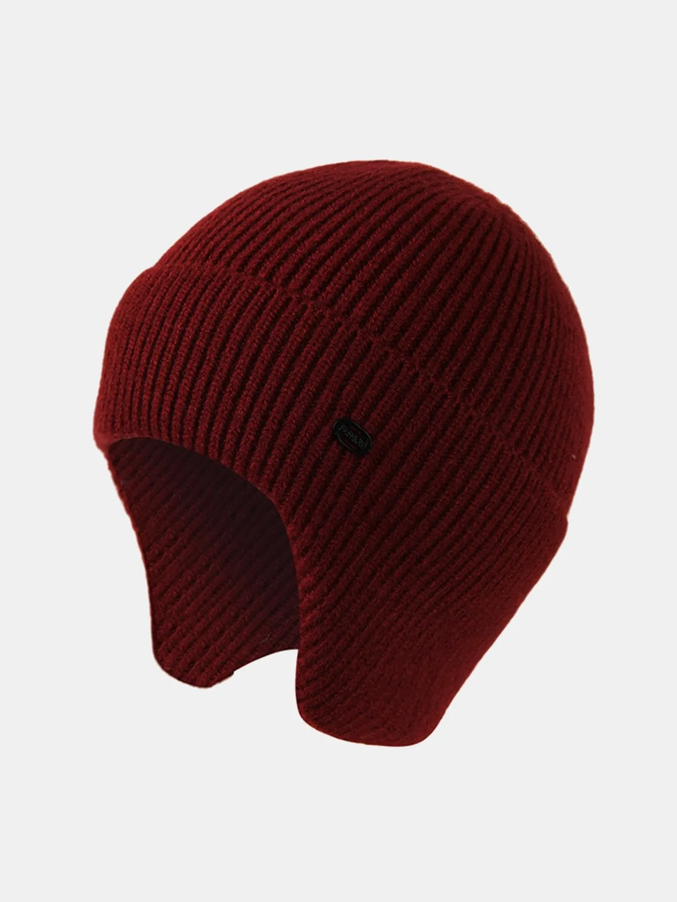 Warm Ear Covers Knit Beanie Hat