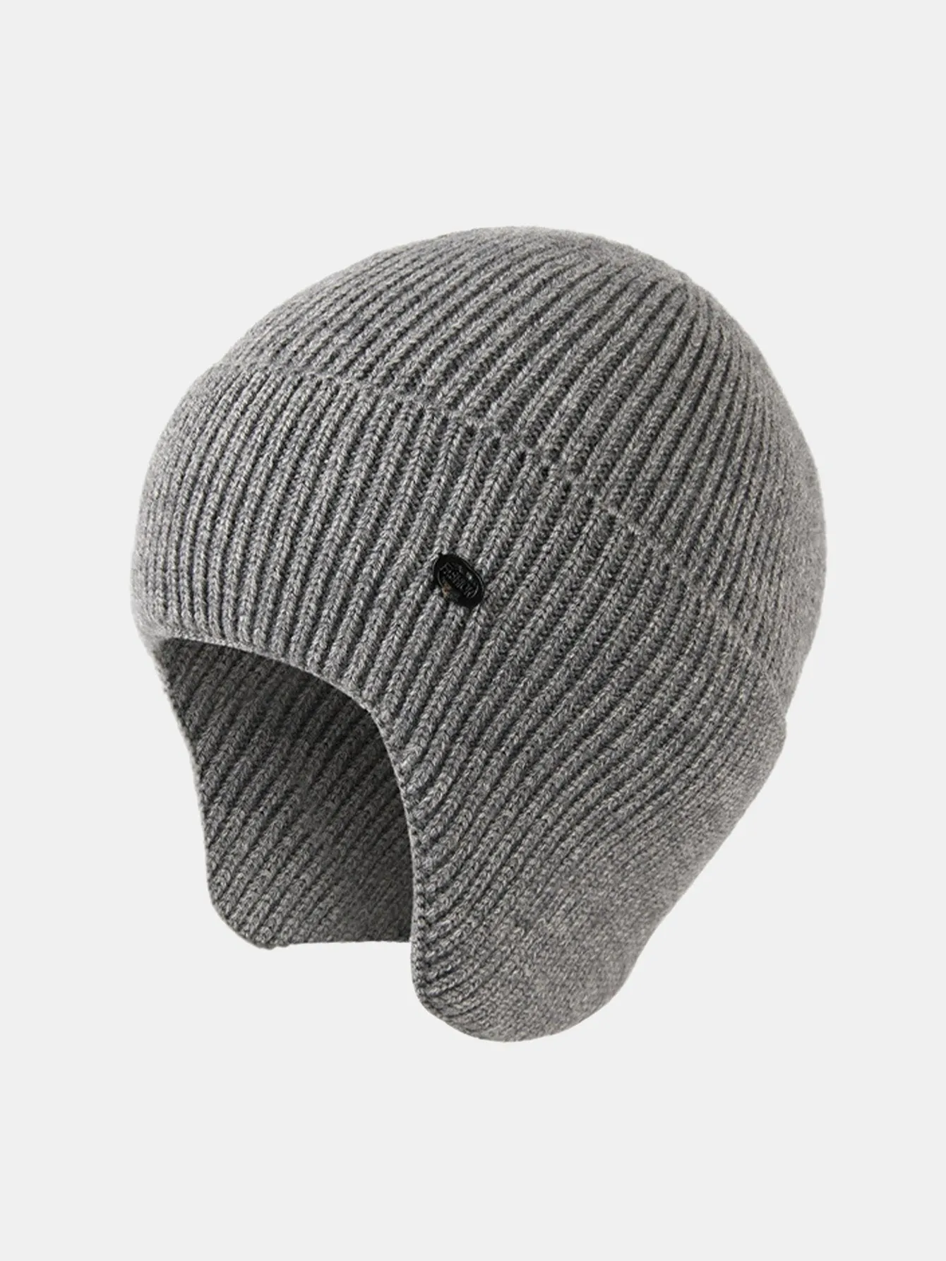 Warm Ear Covers Knit Beanie Hat