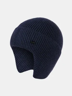 Warm Ear Covers Knit Beanie Hat