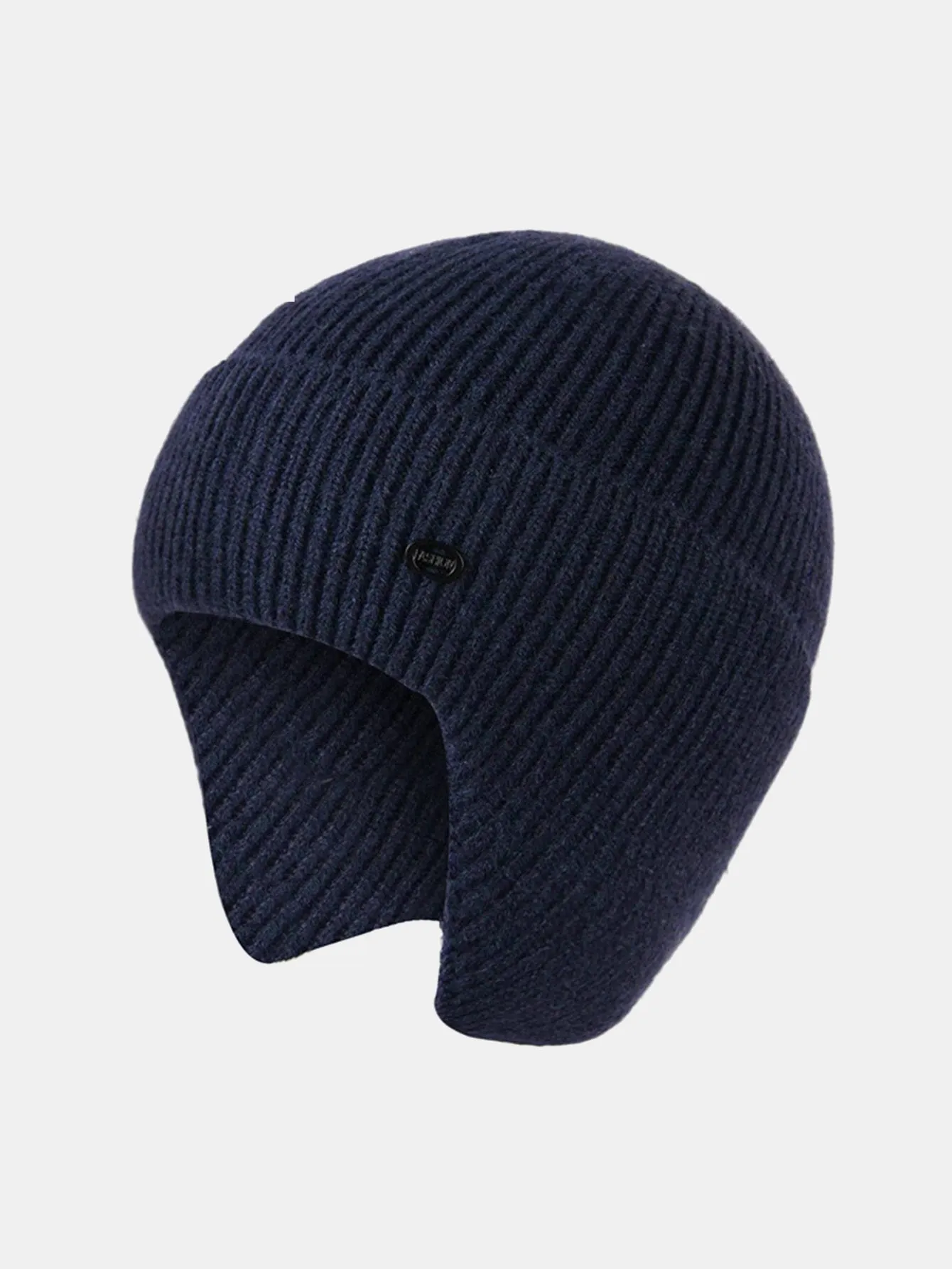 Warm Ear Covers Knit Beanie Hat