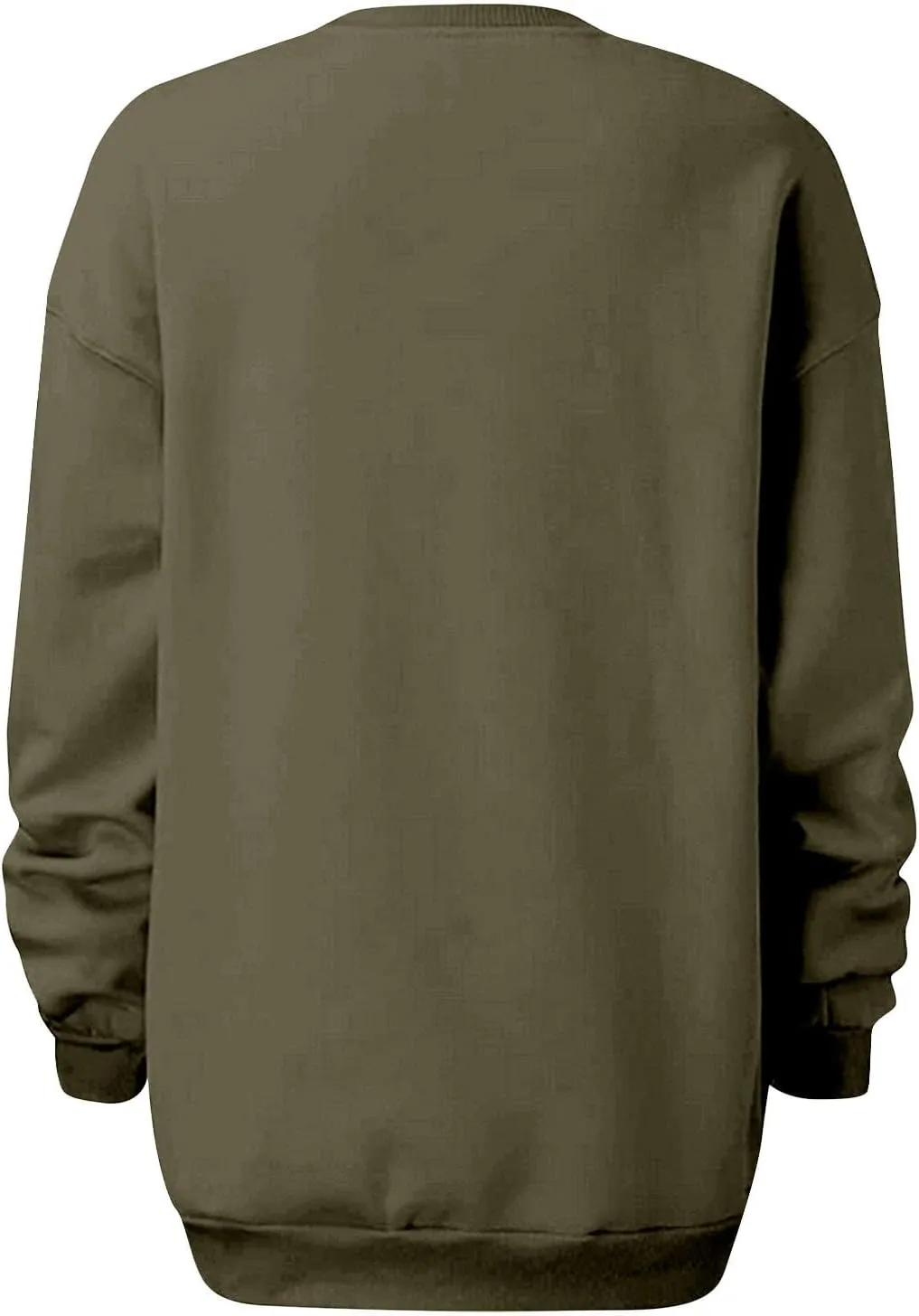 Womens Loose Fashion Blouse Long Sleeves Round Neck Solid Color Sweatshirt Fitted Tops Pullover Casual Hoodies