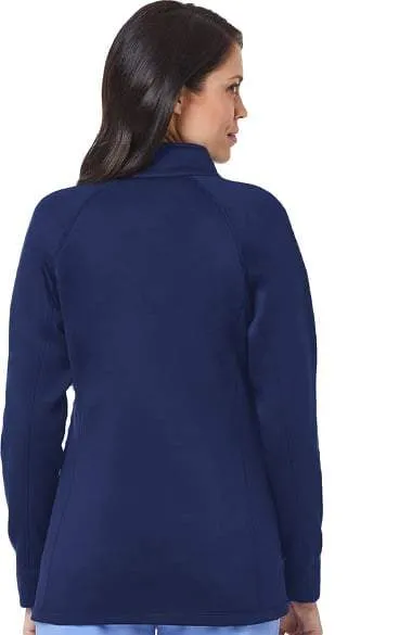 Women's Warm-up Bonded Fleece Jacket by Maevn XS-3XL- Pewter