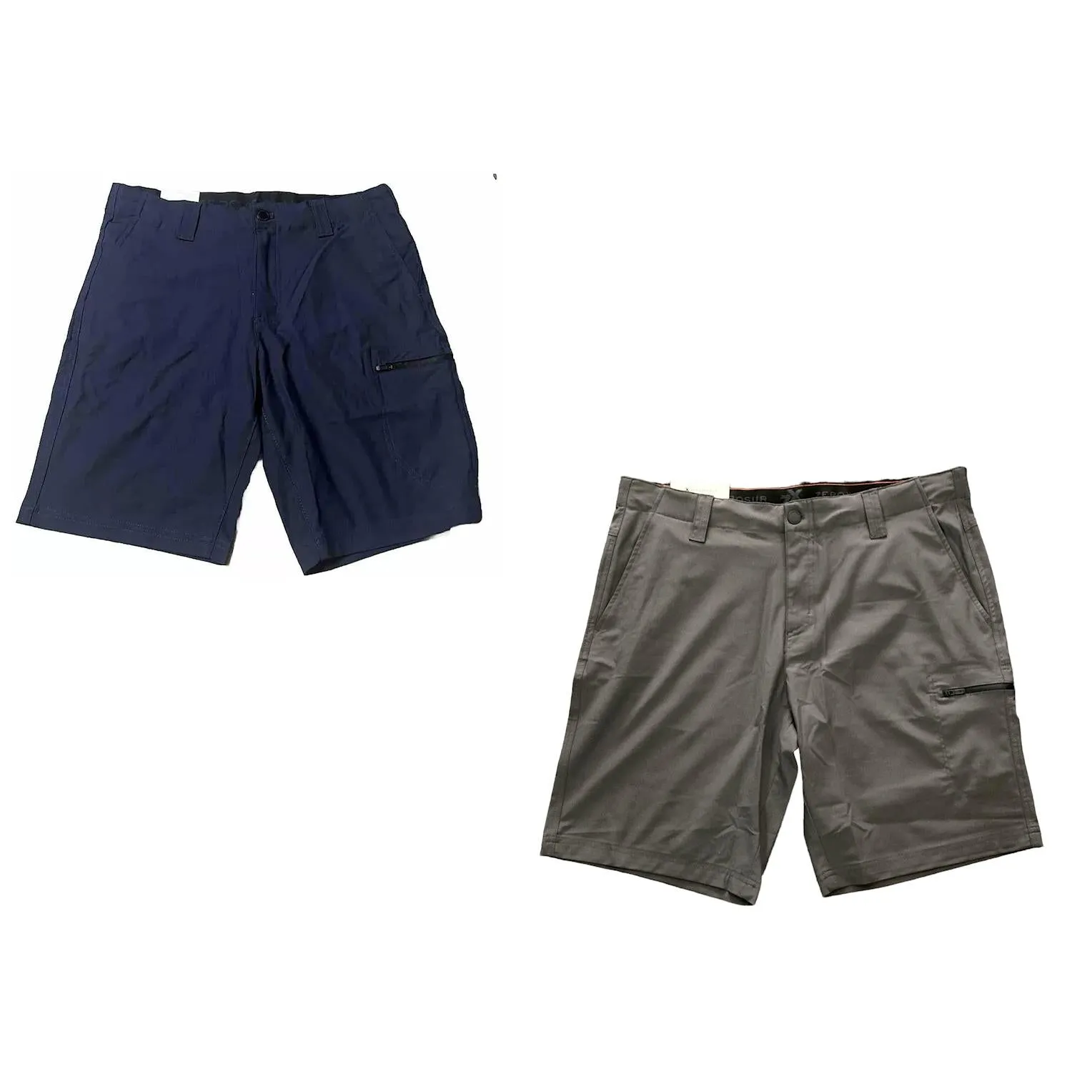ZeroXposur Men's 4-Way Stretch Lightweight Travel Shorts w/ Utility Zip Pocket